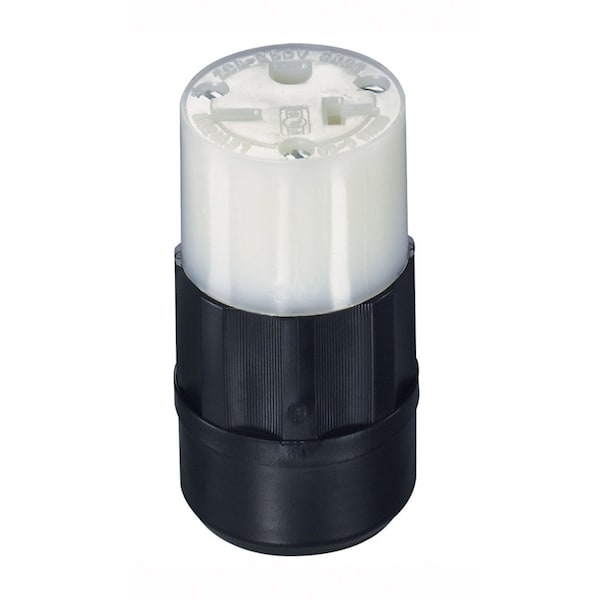 Leviton Straight Blade Plug, 6-20P, 20 A, 250V AC, 2 Pole, Screw Terminals 05469-00C - main